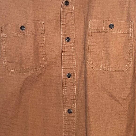 C.E. Schmidt Workwear Mens Brown Long-Sleeve Workwear Shirt 3XL Cotton Durable - Picture 5 of 15